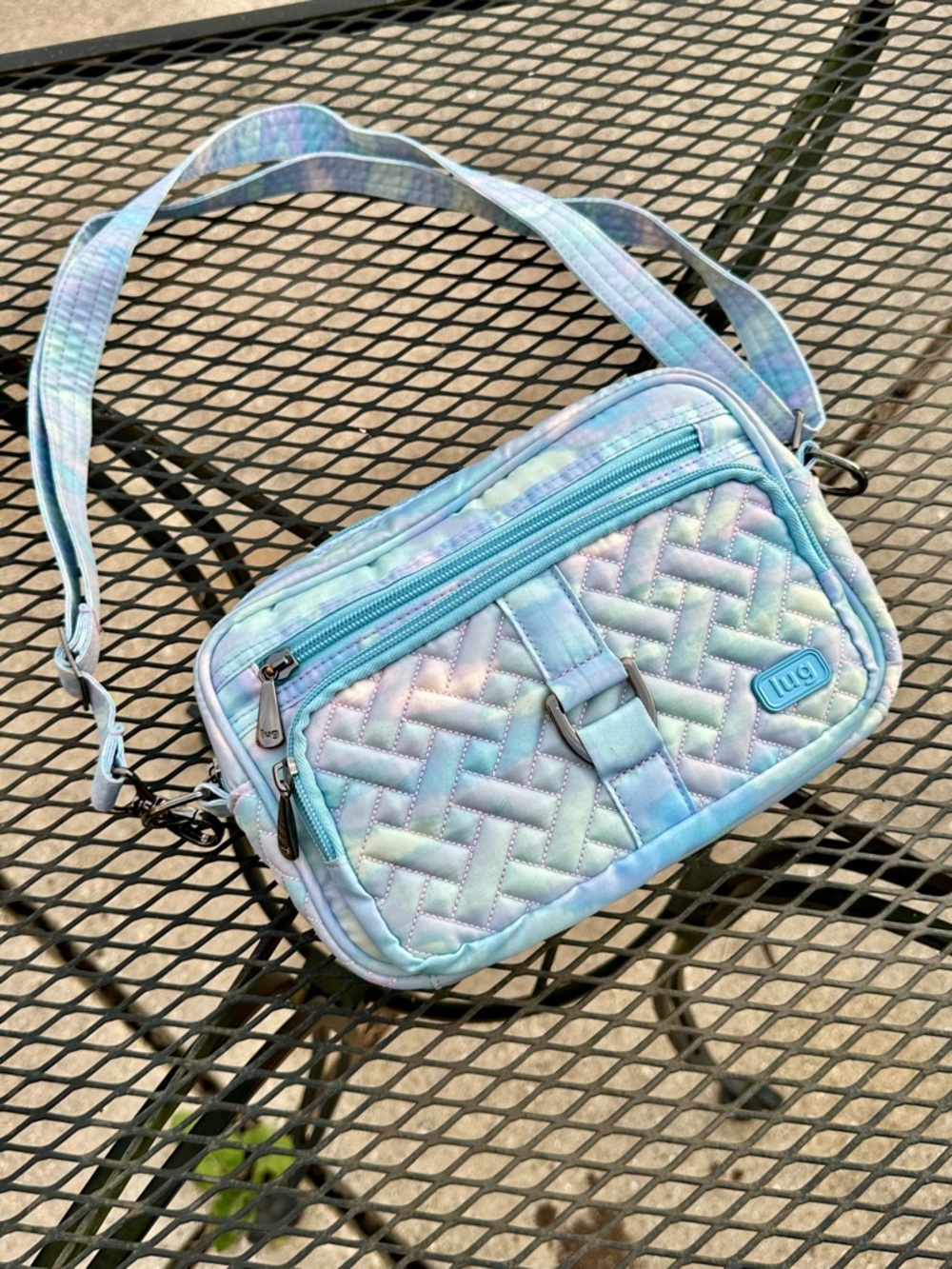 Lug Carousel Mystic Seaglass Quilted Convertible Crossbody Bag